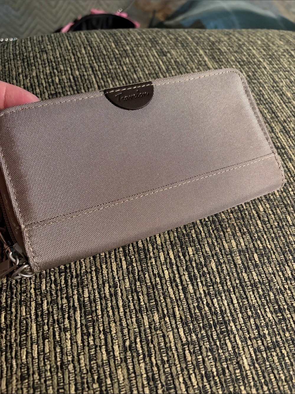Travelon Taupe Wristlet Wallet